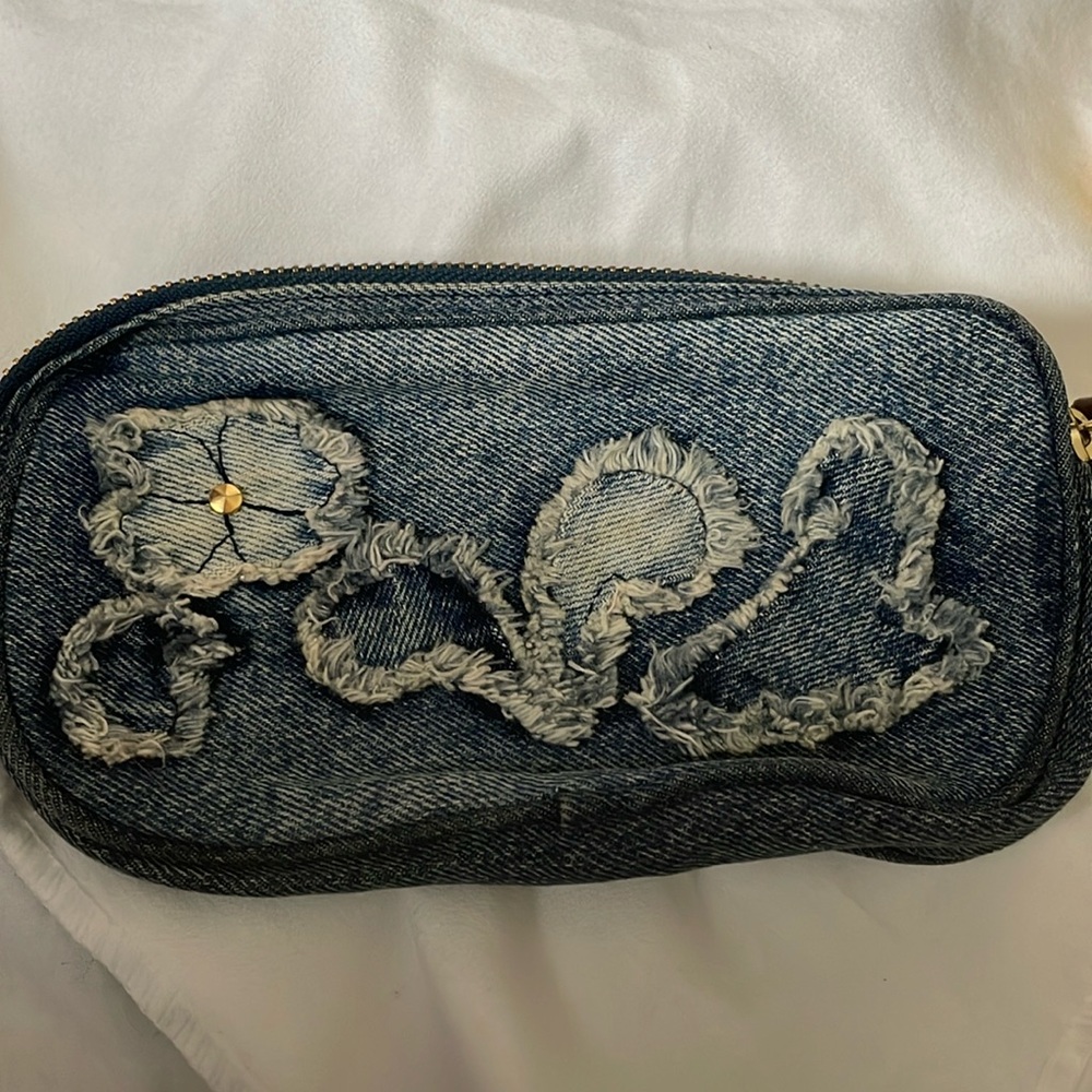Moschino jeans vintage denim small bag